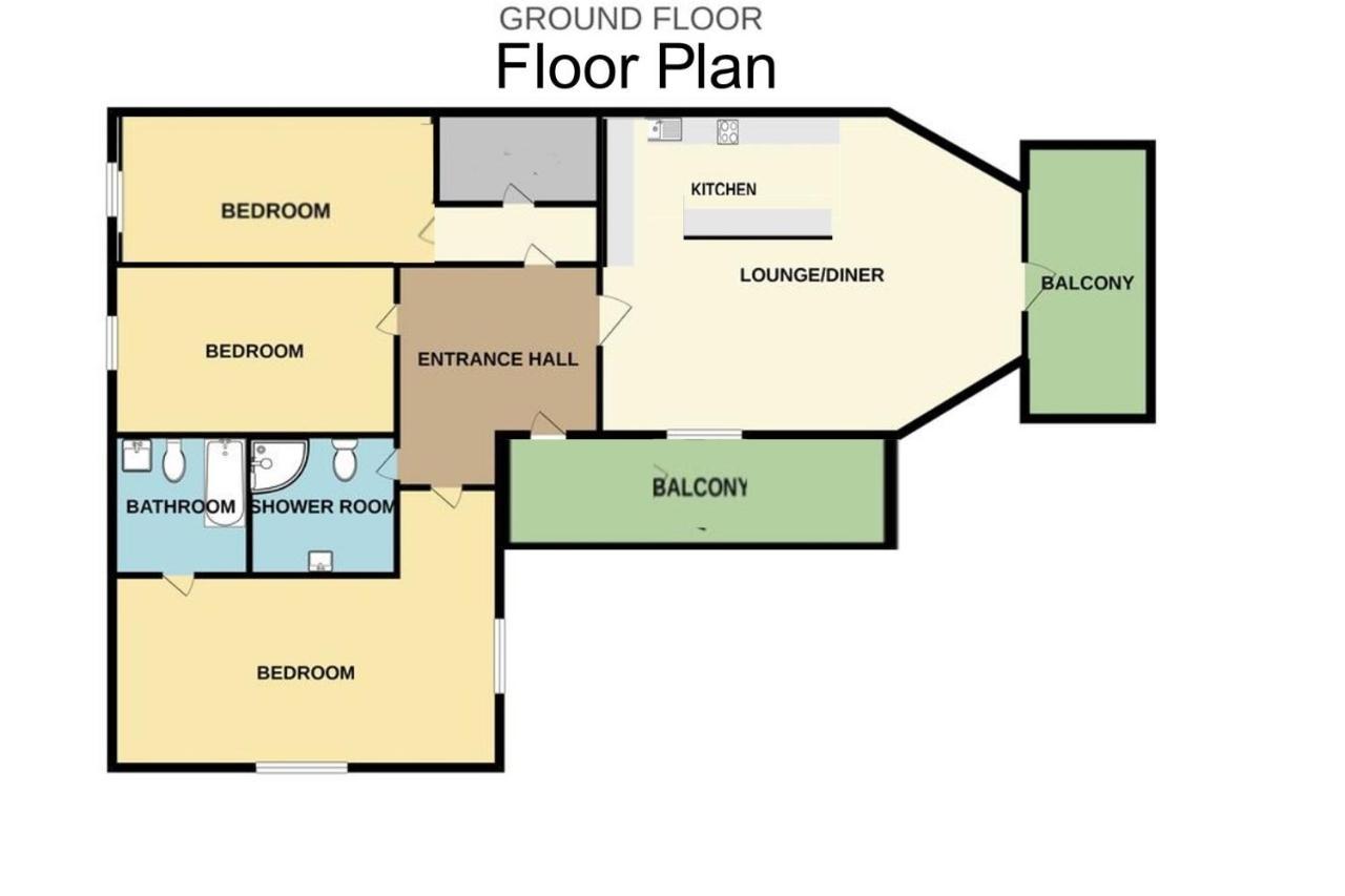 Loveliest Homes Torquay - 3 Bed, 2 Bathroom, Balcony, Parking Экстерьер фото